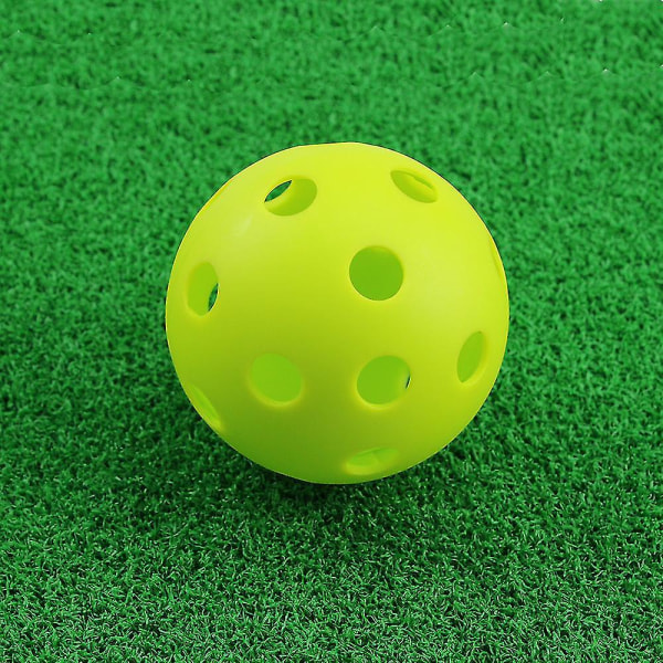 72mm vihreä Microsoft Practice Baseball 26-reikäinen reikäpallo Weifu lattiapallo 12kpl