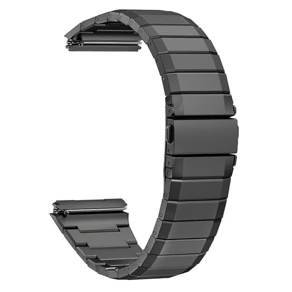Til Huawei Watch GT5 Pro 46mm urrem i titaniumlegering bambus segmentrem titangrå
