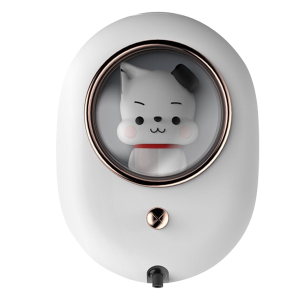 Väggmonterad tvåldispenser Space Capsule Design Uppladdningsbar platsbesparande vägg Automatisk skummande tvål dispenser Vit