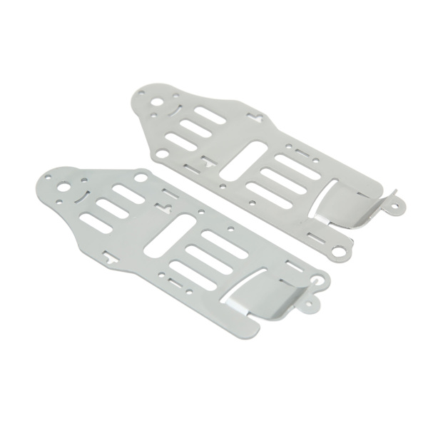 1 Par Helikopter Nedre Aluminiumplåt Ersättningsdelar Uppgradering för WLtoys V912 A RC Flygplan