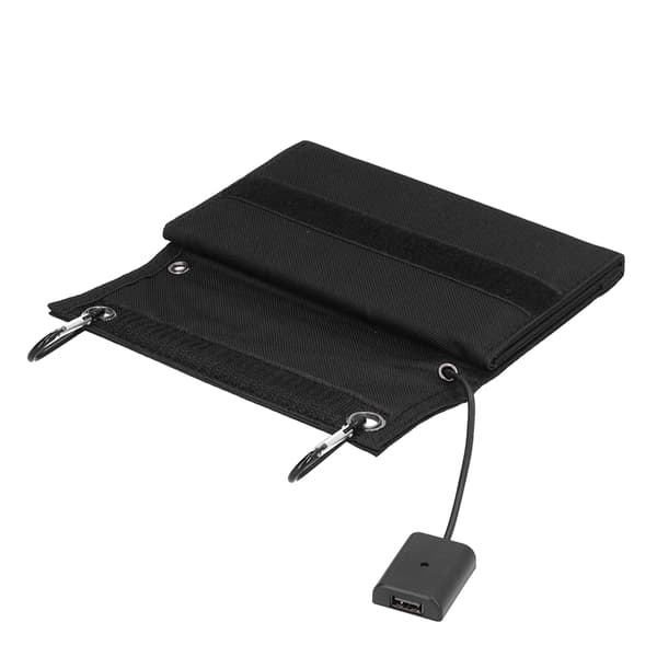 8W 5V USB Solpanel Foldbar Bærbar Monokrystallinsk Solcelleoplader til Udendørs Brug