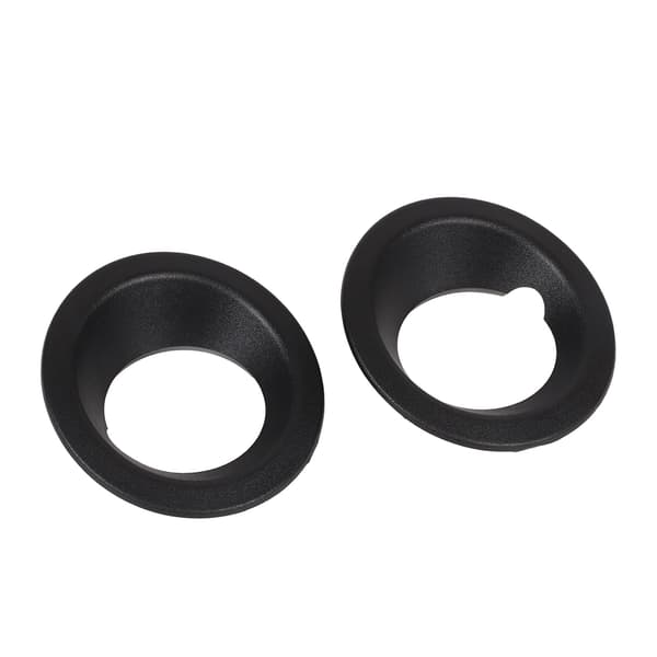 2 stk. Frontfanger Tåkelys Ring Deksel 51113400912 Svart Erstatning for X3 E83 2004‑2006