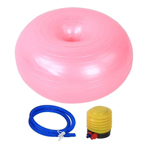 50 cm PVC Rosa Donut Form Tyk Anti-Eksplosion Oppustelig Sæde Trænings Yogabold