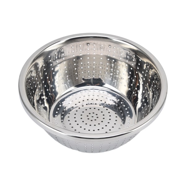 Grönsakstvättkorg Rostsäker multifunktions durkslag i rostfritt stål för kök Hushåll Silver24cm