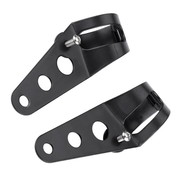 35-43 mm Motorcycle Headlight Bracket Fork Tube Clamp Kit Black for Chopper Cafe Racer