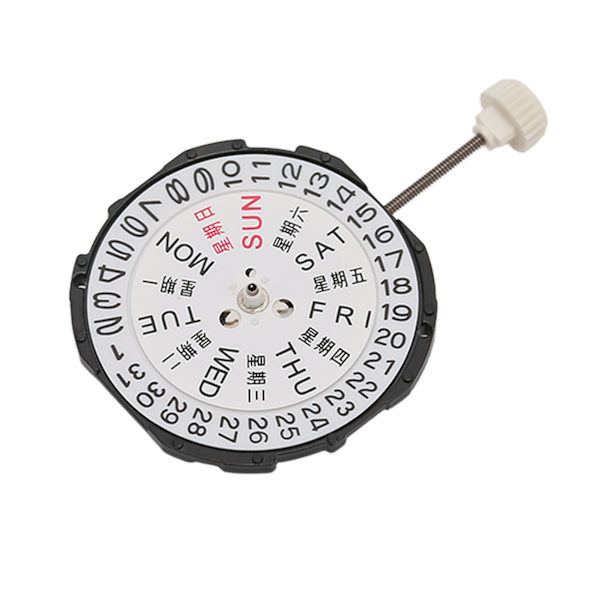 SL28 Dual Calendar Quartz Movement 3 Hands Watch Movement Ersättningsdelar Tillbehör för urmakare