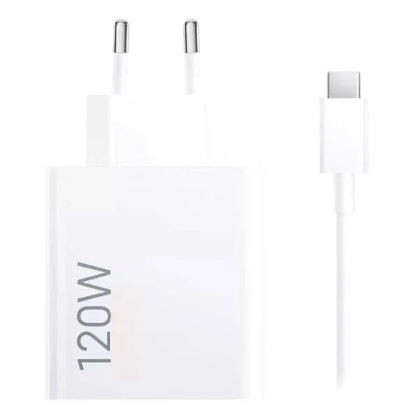 Kompatibel med Xiaomi Kompatibel 120W HyperCharge Combo, Type-A EU-stik Hurtigoplader (1M)[LD]