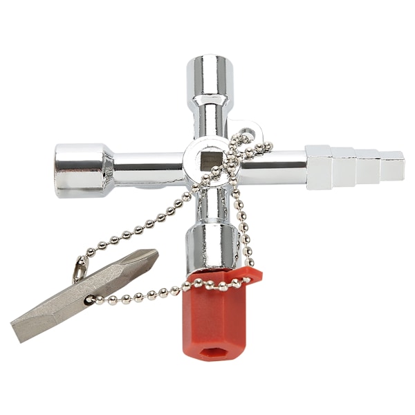 4-in-1 Multifunctional Universal Key Tool Cross Square Triangle for Electrical Control Cabinet