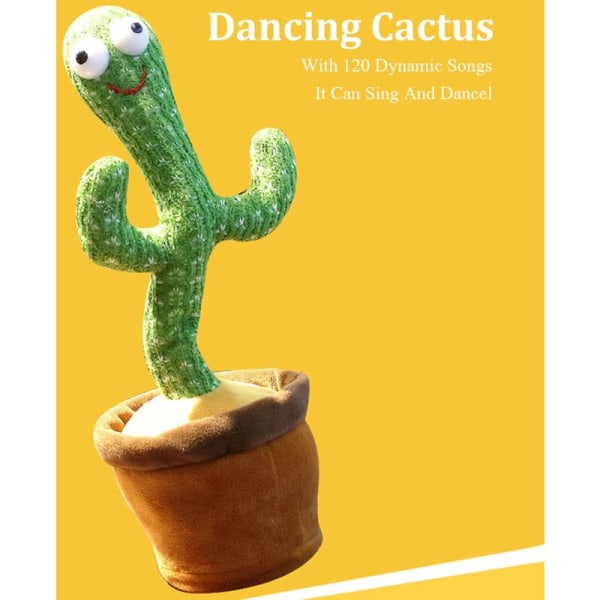 Elektronisk dans og sang Kaktus Morsomme strikkede tøydukker Pedagogiske leker for tidlig barn Bursdagsgaver for barn, modell: 5