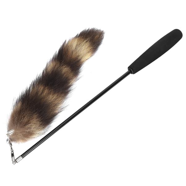 Cat Artificial Tail Playing Sticks Toy Pet Retractable Wand Funny Rod Interactive Toy