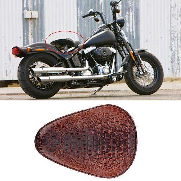 Motorcycle Leather Spring Bracket Crocodilian For Brown