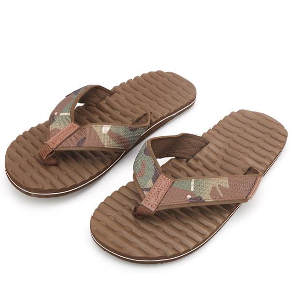 Sommer letvægts flip-flops Flerlags hjemmesko EVA Udendørs Jagttilbehør (45)