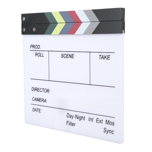Elokuva Klappi Lauta Ohjaaja Elokuva Clapper Board Klappi Lauta Fotorekvisiitta Koristeluun 30x27cm / 11,81x10,63in