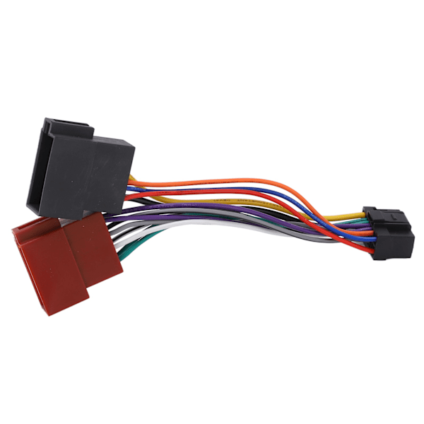 ISO Ledningsnettkontakt Adapterplugg 16-polet Bilstereo Radio Loom Utbytting for Alpine