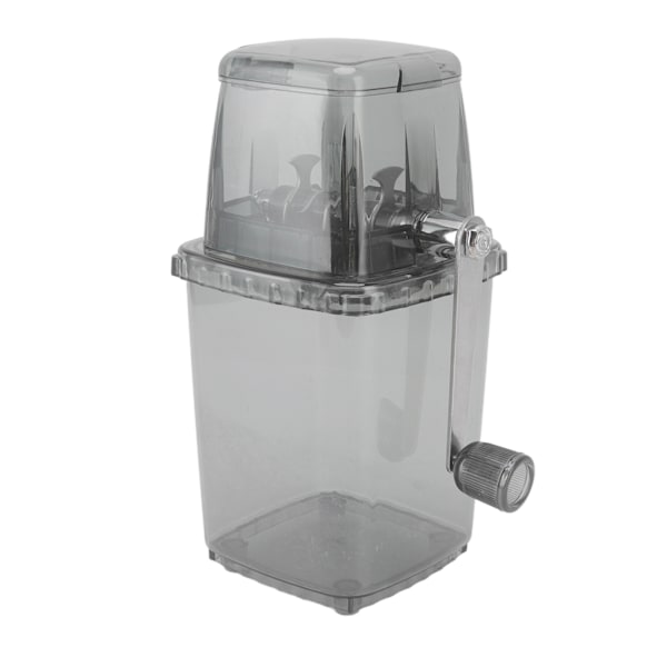 Manuell Ice Crusher Liten bärbar rakapparat Handdriven Snow Cone Machine for Home Grey