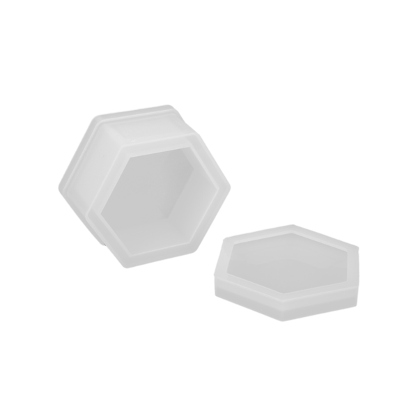 1 stk Smykkeskrin Silikonform Hexagon Form DIY Håndværk Smykker Øreringe Nøgler Opbevaringsboks