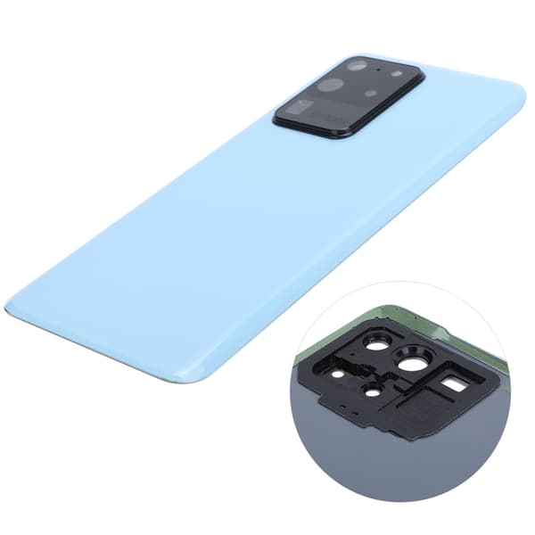 Replacement Mobile Phone Battery Cover Back Shell with Tools for Samsung S20 Ultra 5G Blue