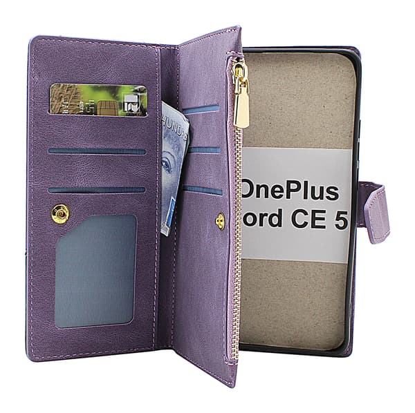 XL OnePlus Nord CE5 (CPH2719) Lyx Plånboksfodral Brun