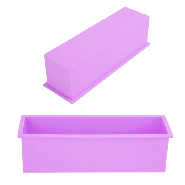 1200ML rektangulær silikon såpeform DIY Toast Form Baking Box Tool