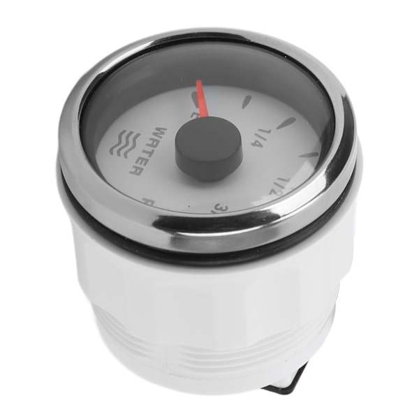 52 mm vattennivåmätare 0‑190Ω 7 färger Bakljuspekare IP67 Vattentät vätsketankmätare för bilbåtar 9‑32VWhite