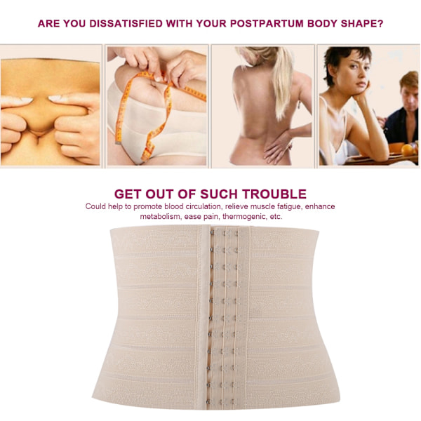3 Størrelser Postpartum Dame Mavebælte Elastisk Graviditetsstøtte Postpartum Midjeomslag 06#
