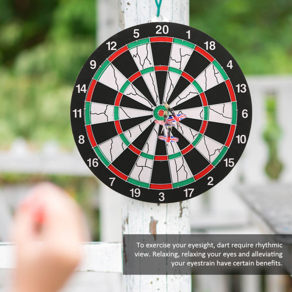Dubbelsidig flockande darttavla Dart Set Target Game för KTV Leisure Entertainment