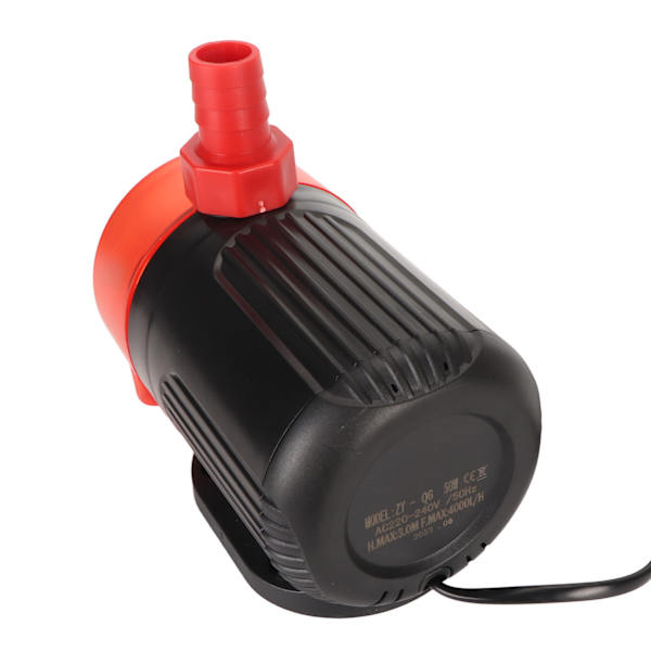 Fiskedam Submersible Pumpe Høy strømning Høy hodetrykk Justerbar bunnsug Akvarium Sirkulasjonsfilter Vannpumpe UK Plugg 220V 50W