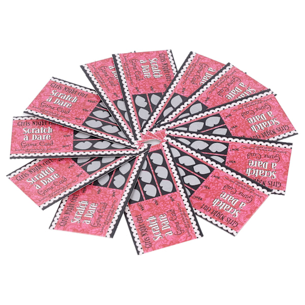 12st Truth Game Cards Scratch Off Vuxen Game Card för Single Party Parody Game Prop