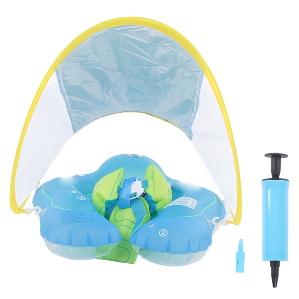 Baby Pool Flydere Baby Swim Flydere med Aftagelig Solskærm Baby Solcreme Swim Ring S (Indre Diameter 15 cm)
