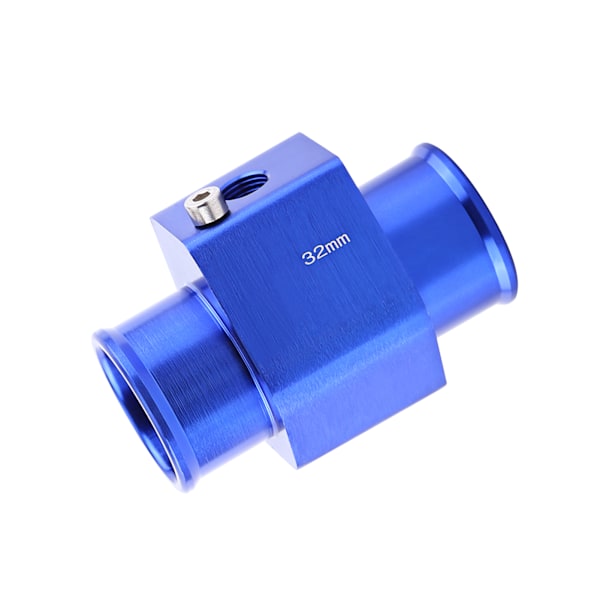 Universal Metall Bil Vann Temp Led Rør Slange Temperatursensor Adapter Blå 32mm
