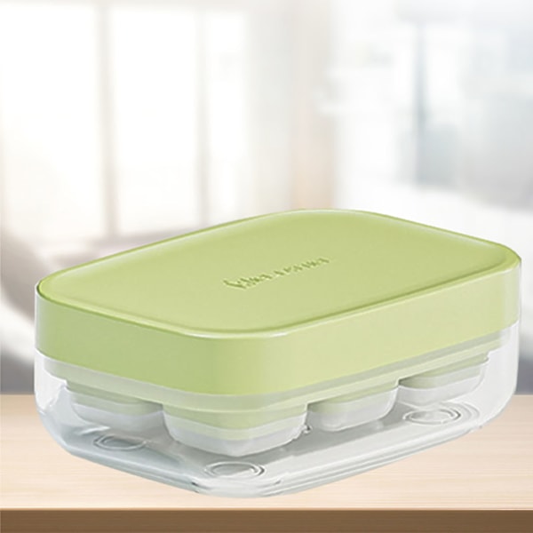 6 fack Mini Ice Cube Mould Ice Making Summer Ice förvaringslåda Mini Ice Fat for Home Green