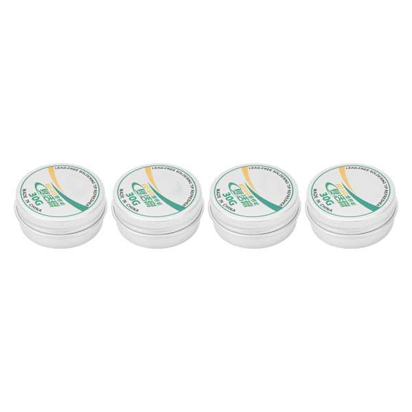 4 stk Loddespidsoplivende Renpasta Tinpulver Resurrection Pasta til Oxidloddejernhoved 30g