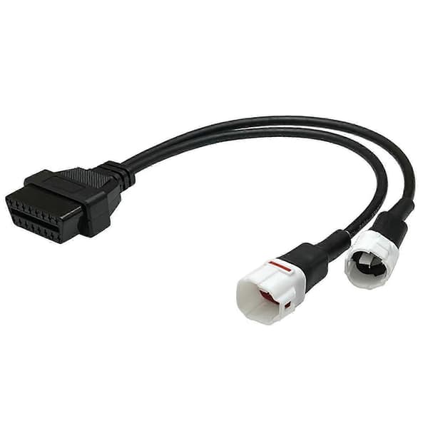 Til Yamaha 3pin + 4pin 2 i 1 til OBD2 motorcykel scannerkabel fungerer sammen med OBD Scanner Edition a 5 5