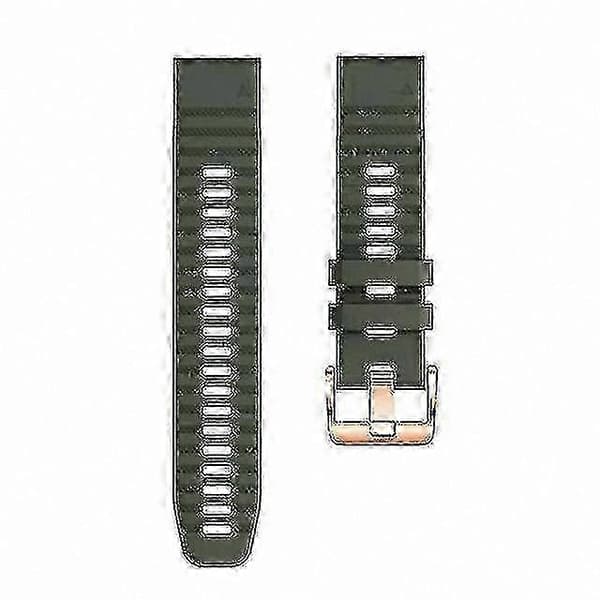 Klokkerem med rosegullspenne til Garmin Instinct 2S Army Green