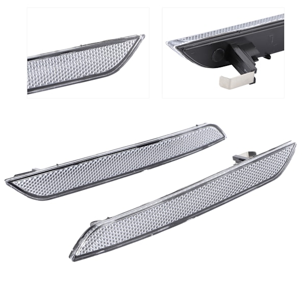 2 stk Sidemarkerlys 63147187087 Frontfanger Reflektorlampe for E71/X6/E70/X5M Hvit