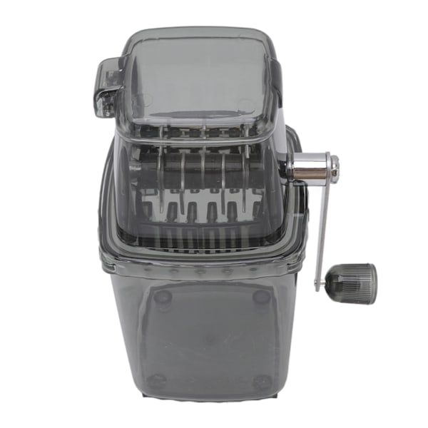 Manuell Ice Crusher Liten bärbar rakapparat Handdriven Snow Cone Machine for Home Grey