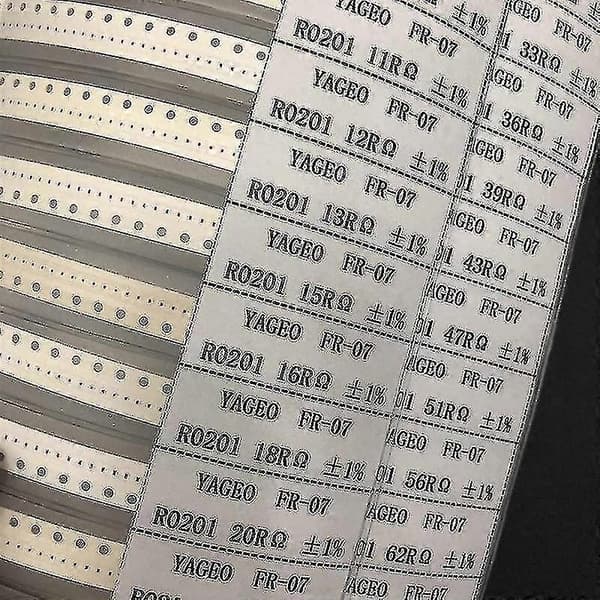 8500 stk. 0402 SMD-modstandssæt 1% tolerance prøvebog til elektronik