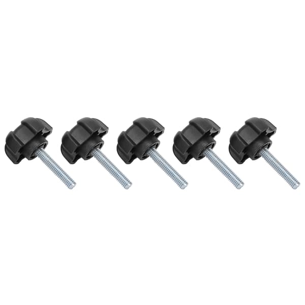 5 Pcs Plastic Five-Pointed Star Knob Replacement M6-30 Hand Knob Tightening Screw