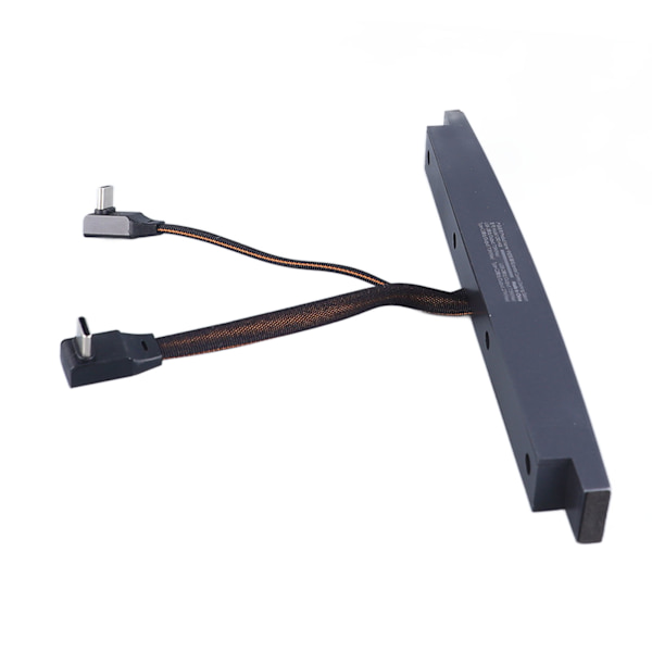 USB-hub Lång Slank Multifunktionell Grå Bärbar USB-dockningsstation Ersättning för Tesla Model 3 Y