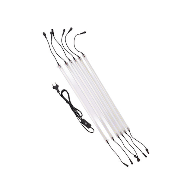 Kasvien kasvuvalonauhat Täyspektri 1-6 LED Sisätilojen kasvuvalo Vihanneksille Kasveille EU-pistoke 180‑240V