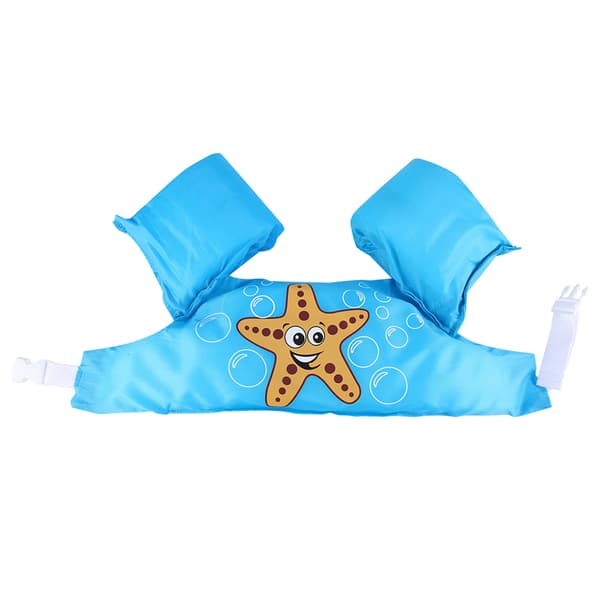 Starfish Pattern Kids Inflatable Safety Swim Training Vest Float Armbands