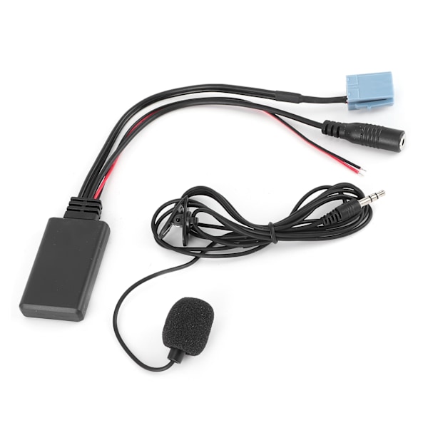 8-stifts bilmikrofonadapter Bluetooth 5.0 AUX-ljudkabel musikspelartillbehör
