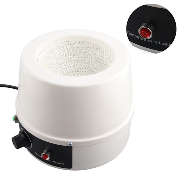 Elektrisk varmekappe Laboratorium Termostat Elektrisk varmekappe Temperaturkontroll 500mL 250W EU-kontakt 220V