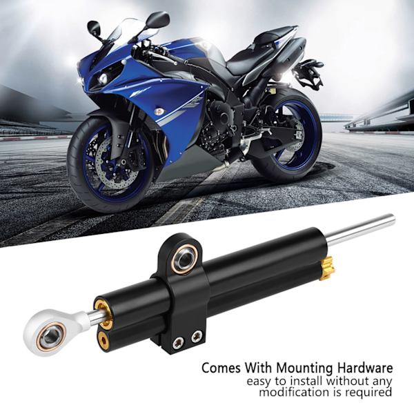Universal Motorcykel CNC Justerbar Styrdämpare Monteringsfäste Stabilisator