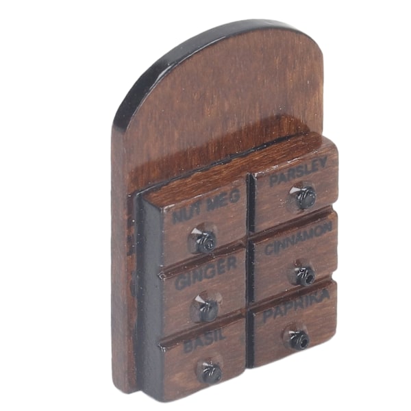 1/12 Miniatyyri Seinämaustehylly Keittiö Koti Elämän Näyttämö Nukkekoti Riippuva Koriste Maustehylly