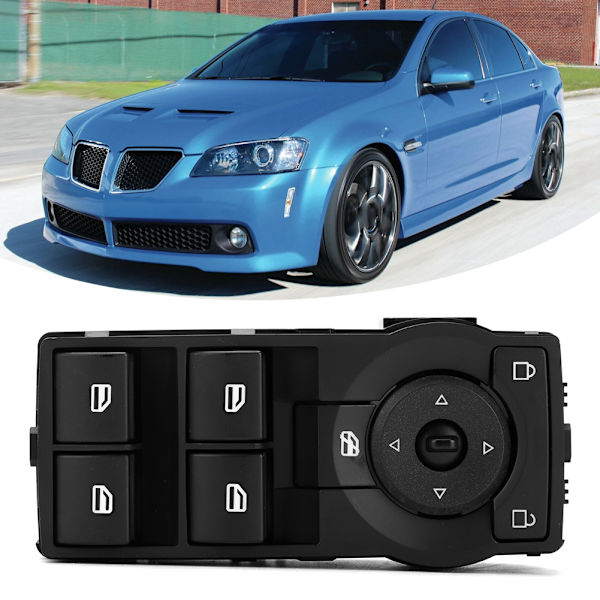 Huvudströmbrytare för elfönsterhissar 92247215 Passar till Pontiac G8 GT GXP 4D Sedan 2008-2009