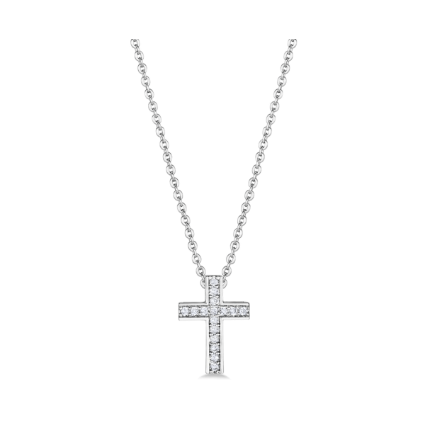Mestige Petite Cross Halsband kanssa Swarovski®-kristaller - hopea