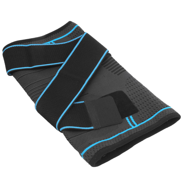 Utomhus Dual Sports Knäskydd Andningsbar stickad Knäskydd Dubbla tryckband Knäskydd Blå M
