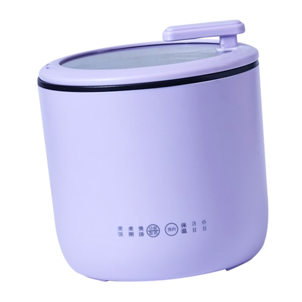 Mini riskokare Multifunktionell hem Elektrisk rismaskin Lågeffekt sovsal Non Stick Congee Cooking Pot CN 220V Lila