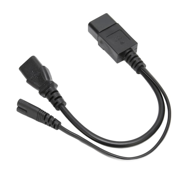 IEC320 C14 uros C13 C7 naaras virtajohto Vedenkestävä IEC320 virtajohto projektoreille 100‑250V 32cm